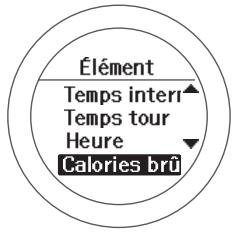 EPSON SF-810 B - Sélectionnez Calories brûlées. - 1