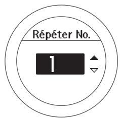 EPSON SF-810 B - Définissez le nombre de répétitions (Répéter No. : nombre de fois qu'une série de sprints et de récupération doit être répétée). - 1