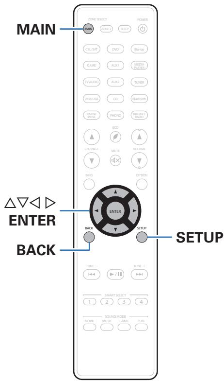 MARANTZ SR6011 - Plan du menu de l'interface graphique - 8