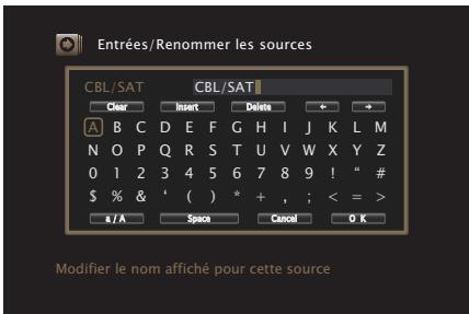 MARANTZ SR6011 - Utilisation de l'écran-clavier - 1