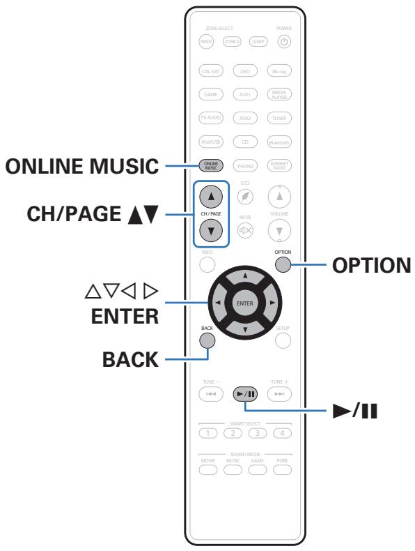 MARANTZ SR6011 - Écoute des radio Internet SiriusXM - 1
