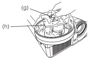 MITSUBISHI XD 530E - Lorsque le projecteur est fixé au plafond : - 2