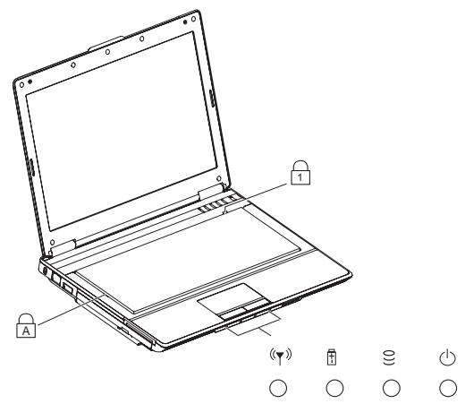 FUJITSU SIEMENS AMILO Pro V3205 / AMILO Si 1520Ne - Voyants d'état - 1