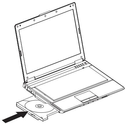 FUJITSU SIEMENS AMILO Pro V3205 / AMILO Si 1520Ne - Introduire ou ôter un cd/dvd - 2