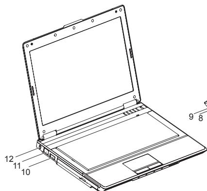 FUJITSU SIEMENS AMILO Pro V3205 / AMILO Si 1520Ne - Déconnecter des appareils du notebook - 2