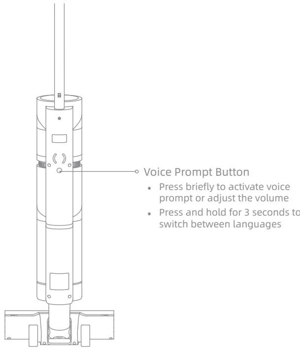 DREAME H12 PRO - Voice Prompt Button - 1