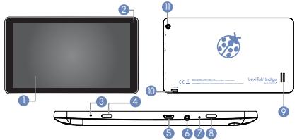 LEXIBOOK MFC10FR - Présentation de votre tablette - 1