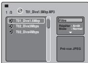 TOSHIBA XD-E600 - Modes de lecture de mp3/wma/cd/divx® - 1