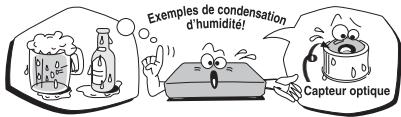 TOSHIBA XD-E600 - Remarques sur la condensation de l'humidité - 1
