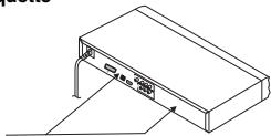 TOSHIBA XD-E600 - Emplacement de l'étiquette - 1