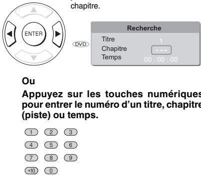 TOSHIBA XD-E600 - Appuyez sur / pour sélectionner la section à localiser. - 1
