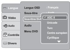 TOSHIBA XD-E600 - Sous-titres divx® - 1