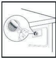 DARTY TW148ABKEU - Nettoyage du filtré d'arrivée - 4