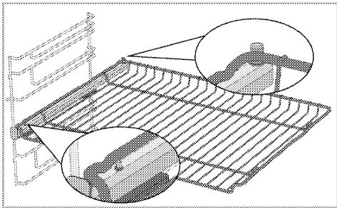 BEKO BBIM18301XFPE - Mise en place appropriée de la grille métallique et du plateau sur les rails téléscopiques Modèles à étagères grillagées et rails téléscopiques - 1