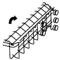THOMSON THBIDW45DFULLSLID - DOBRAR O SUPORTE PARA CHAVENAS - 1