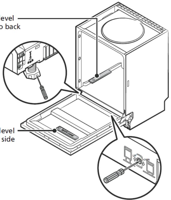 THOMSON THBIDW45DFULLSLID - Levelling Your Dishwasher - 1