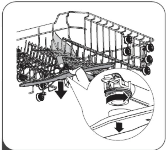 THOMSON THBIDW45DFULLSLID - Limpeza dos braços pulverizadores - 1