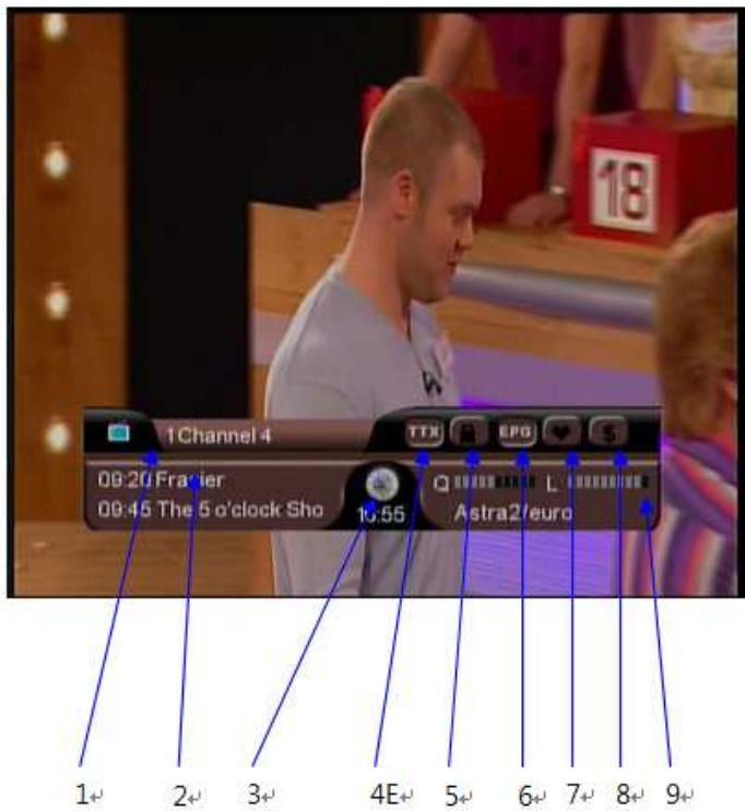 VISIOSAT TVS 5500 FREE TO AIR - Ix.1 bandeau de zapping - 1