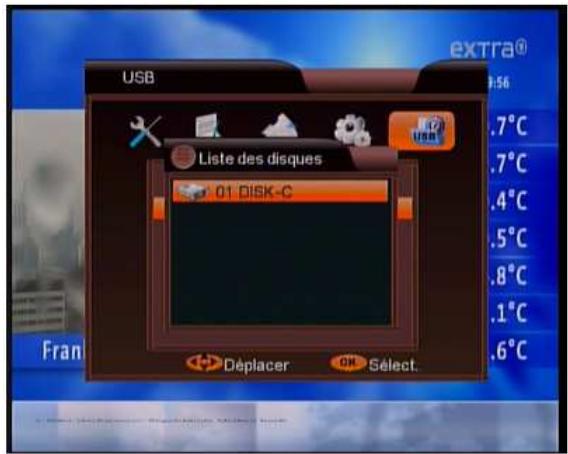 VISIOSAT TVS 5500 FREE TO AIR - VIII.1. Enregistrement sur MEDIA USB - 1