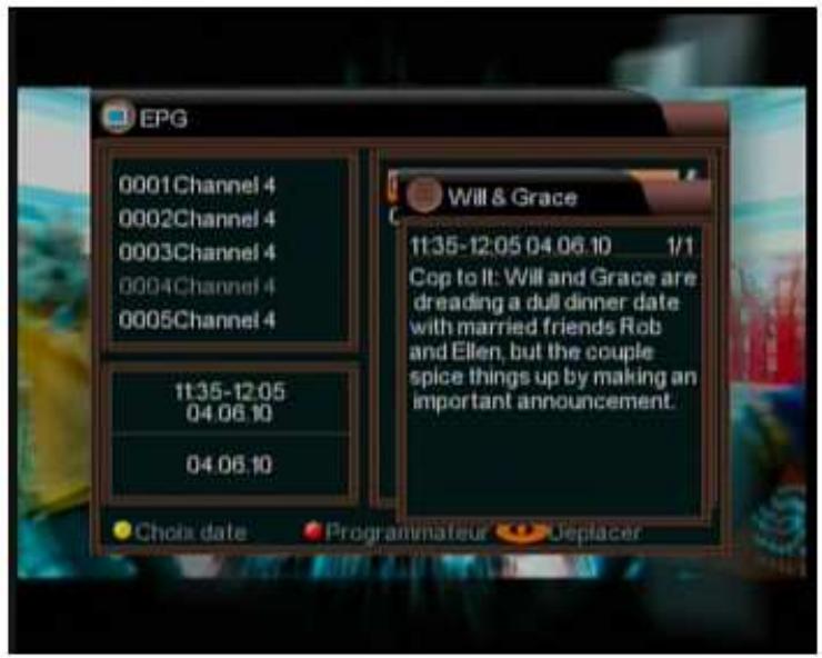 VISIOSAT TVS 5500 FREE TO AIR - Ix.3 guide électronique des programmes (EPG) - 2