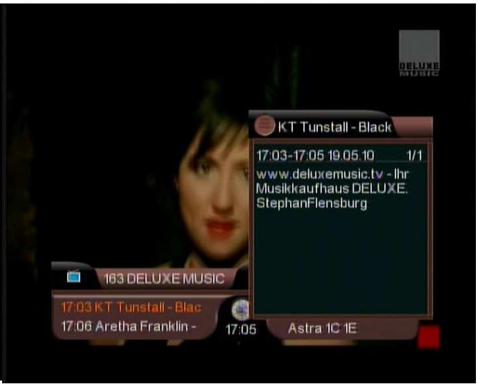 VISIOSAT TVS 5500 FREE TO AIR - Ix.2 informations détaillées sur les programmes : - 2
