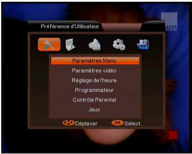 VISIOSAT TVS 5500 FREE TO AIR - IV) préférences utiliser - 1