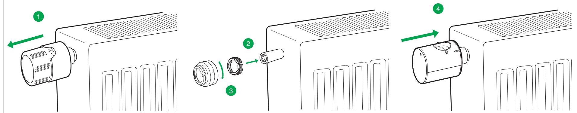 SCHNEIDER TETE THERMOS. WISER - Montage du wiser radiator thermostat - 2