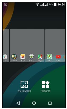 ACER Z220 - Ajouter et supprimer des raccourcis et widgets - 1