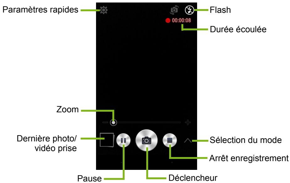 ACER Z220 - Icônes et indicateurs de l'appareil photo/caméscope - 2