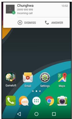 ACER Z220 - Répondre à ou refuser un appel - 3