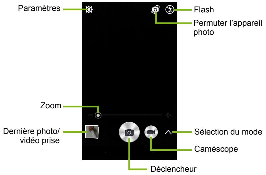 ACER Z220 - Icônes et indicateurs de l'appareil photo/caméscope - 1