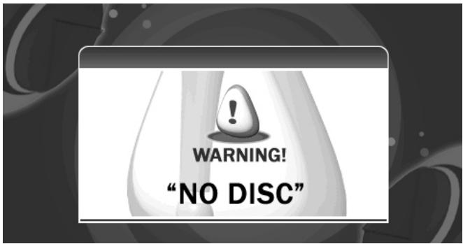 TAKARA GPV1004 - Avertissement "no disc - 1