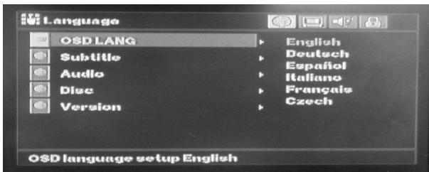 TAKARA GPV1004 - Réglage de langues: - 1
