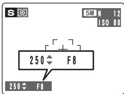FUJIFILM FinePixE500 - Réglage de la vitesse d'obturation - 1