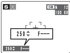 FUJIFILM FinePixE500 - Réglage de la vitesse d'obturation - 3