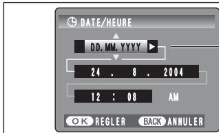 FUJIFILM FinePixE500 - Correction de la date de l'heure - 1
