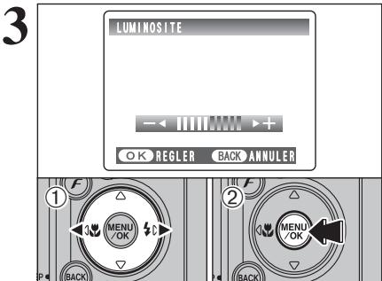 FUJIFILM FinePixE500 - Reglage de la luminosite du moniteur LCD / reglage du volume - 3