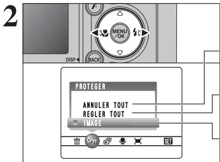 FUJIFILM FinePixE500 - On protection des IMAGES : IMAGE / regler tout / annuler tout - 2