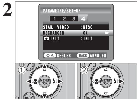 FUJIFILM FinePixE500 - La fonction de "décharge des batteries rechargeables" ne doit pas être utilisée avec les piles alcalines car elle vidange complètement la charge de la pile. - 2