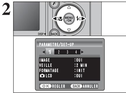 FUJIFILM FinePixE500 - Utilisation de l'ecran de parametrage - 2