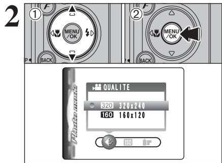 FUJIFILM FinePixE500 - Reglage de qualite en mode VIDEO - 2