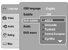 TOSHIBA SD 581 - DivX® sous-titres - 1