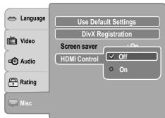 TOSHIBA SD 581 - Commande HDMI - 1