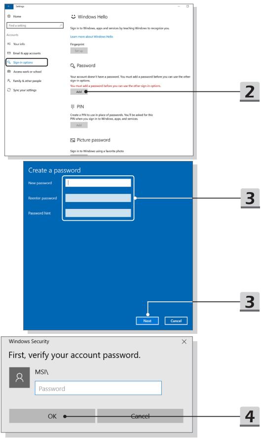 MSIPC PRESTIGE PS42 8RB-428FR - Comment configurer l'authentication par empreintes digitales de Windows Hello - 2