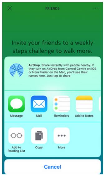 WITHINGS Move - Ajouter une personne à mon classement - 2