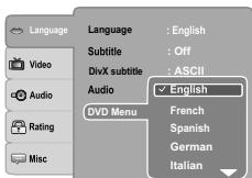 TOSHIBA SD-5010 - Menu DVD - 2