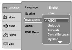 TOSHIBA SD-5010 - Sous-titres divx - 1