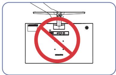 SAMSUNG C27R504FHP - Précautions lors du déplacement du moniteur - 2
