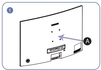SAMSUNG C27R504FHP - Installation d'un support mural ou de bureau - 1