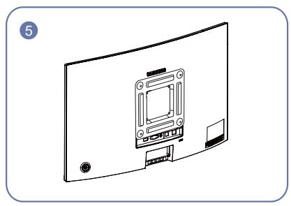 SAMSUNG C27R504FHP - Installation d'un support mural ou de bureau - 5